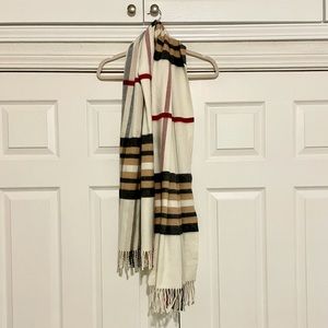 Burberry Lookalike Cashmink Plaid Blanket Scarf
